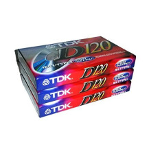 TDK Dynamic Performance D120 High Output IEC I / Type I - 3 Pack Audio Cassette Tapes