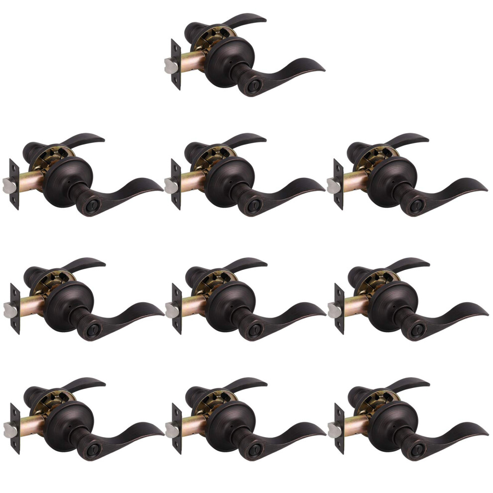 Gobrico 10 Pack Oil Rubbed Bronze Privacy Interior Door Locks  Drop/Wa-image-OPC-PFKXWPH-NEW