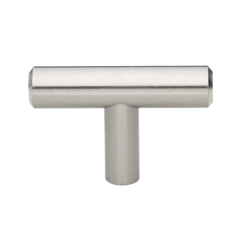 GlideRite Hardware 5002-T-SS-25 2 inch Solid T-Bar Handle Knobs 25 Pack  2""  Stainless Steel Finish