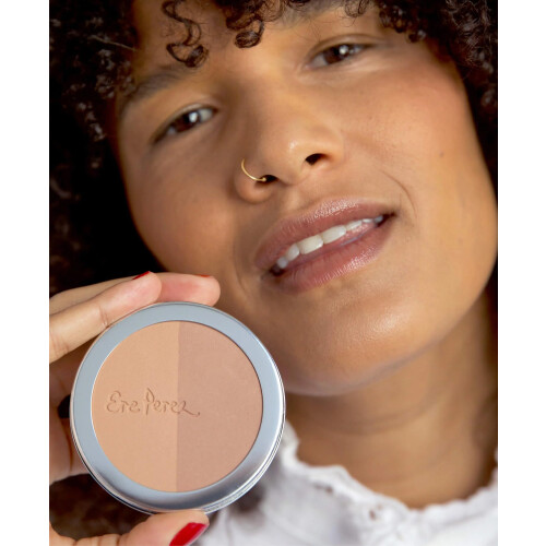 Ere Perez - Φυσική Πούδρα Ρυζιού Blush + Bronzer | Vegan, Χωρίς Βία, Καθαρή Ομορφιά (Ρώμη) 1