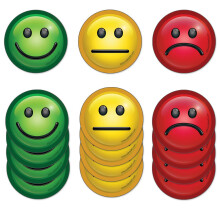 StoreSMART 5 cm magnety n lady na vizualiz ciu stavu balenie 15 kusov FACE2-VP-15