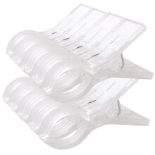 WARMBUY Transparante plastic handdoekklemmen 8-pack