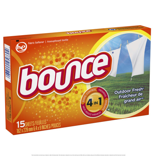 Bounce Υφασματινά Μαλακτικά Σαπούνια Στεγνωτηρίου, 15 Τεμάχια 1