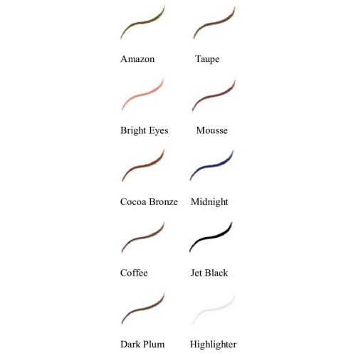 Jolie Cosmetics Slim Eye Pencil Liner - Μαλακή, Κρεμώδης Φόρμουλα (Μεσάνυχτα) 2