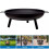 Round Fire Pit Folding  Log Burner Outdoor Camping 3