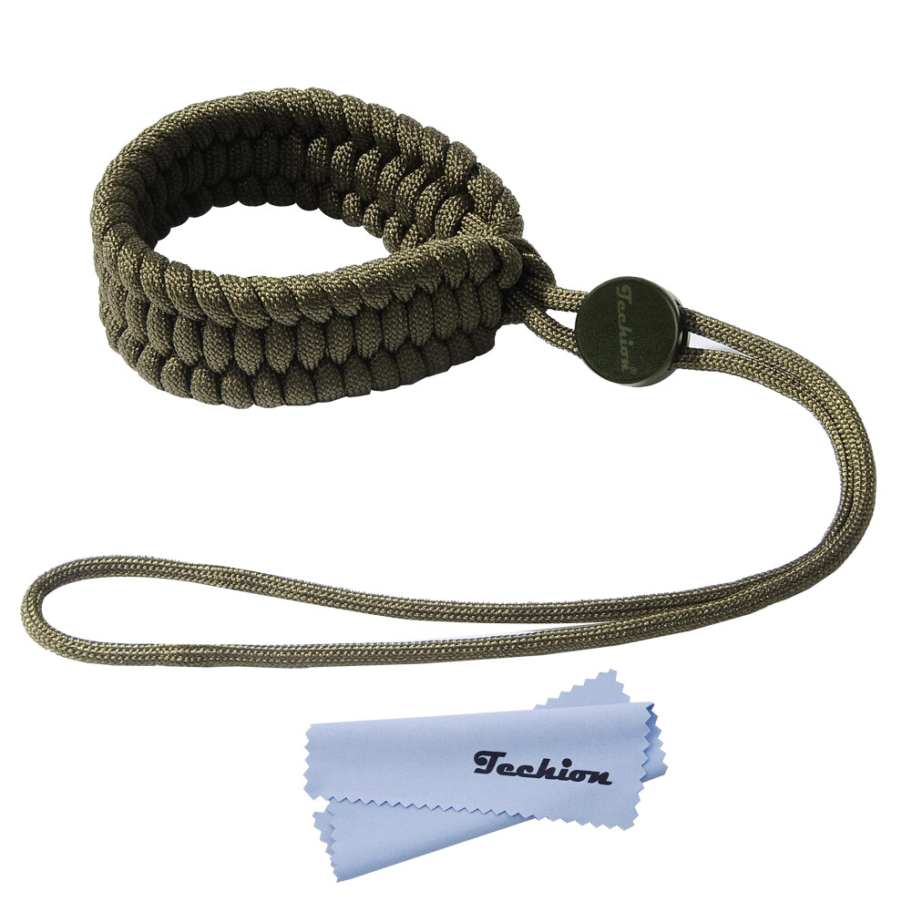 Techion Wrist Lanyard - Paracord Adjustable Camera Hand Strap/Bracelet Universal For Dslr Mirrorless Camera Camcorder 763366292969