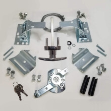 RI-KEY Security - Universal Garage Door Lock Kit with Spring Latch and