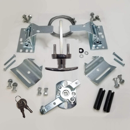 RI-KEY Security - Universal Garage Door Lock Kit with Spring Latch and