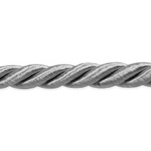 Trims by the Yard Wanda 1/8" Στρογγυλή Κορδέλα | Γκρίζα | (20 Γιάρδες)