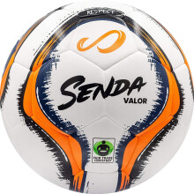 SENDA Valor Premium Match Soccer Ball Fair Trade tanstvnnyal rendelkezo narancssrga/tengerkk 5-s mret (13 ves kortl)