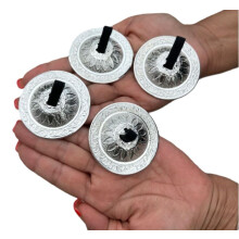 DharmaObjects cinely na bru   n    tanec Silver Lotus Pro, Zills