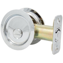 Pyöreä taskulukon yksityisyys (sänky/kylpyamme) Salpa 2-3/8"""" Backset RCL Stone Harbour Hardwaren kiillotettu kromi