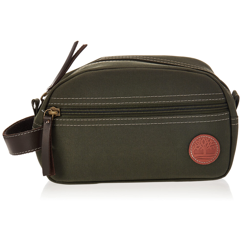 Timberland Mens Toiletry Bag canvas Travel Kit Organizer  Olive  One Size