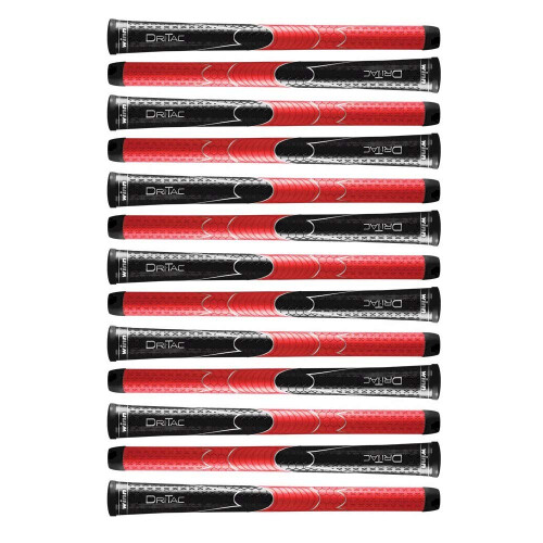 Winn DRI-TAC Standard Black/Red 13 stykker Golf Grip Bundle (