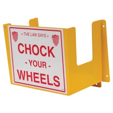 Vestil WC-H-R Steel Wheel Chock Holder 6 Mounting Holes 40 Lb. Capacit