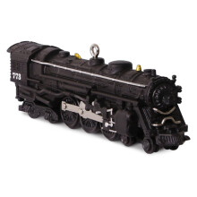 Hallmark Keetake Trains #21 """" 773 Hudson Steam Locomotive by Lionel Holiday Ornament