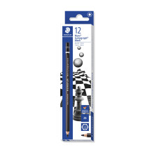 Staedtler Mars Lumograph mustat taidekyn  t, teroitetut #2B, 12 kpl:n pakkaus, 100B-2B