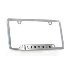 Lincoln Workmark Chrome Plated Metal Top Graved registreringsskylt ramhllare