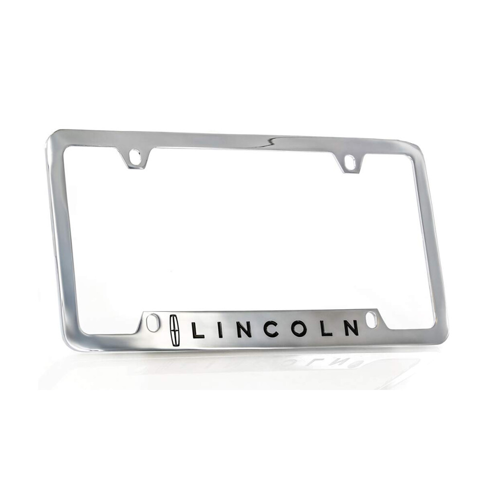 Lincoln Electric Lincoln Workmark Chrome Plated Metal Top Engraved License Plate Frame Holder