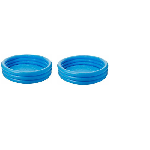 Intex Intex  Inflatable Swimming Pool 45 by 10 Crystal Blue 2 Pack