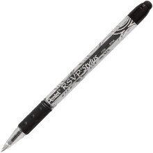 Pentel RSVP STYLUS -kuulak   rkikyn   , musta, ohutviivainen (BK90L-A) (12 kpl)