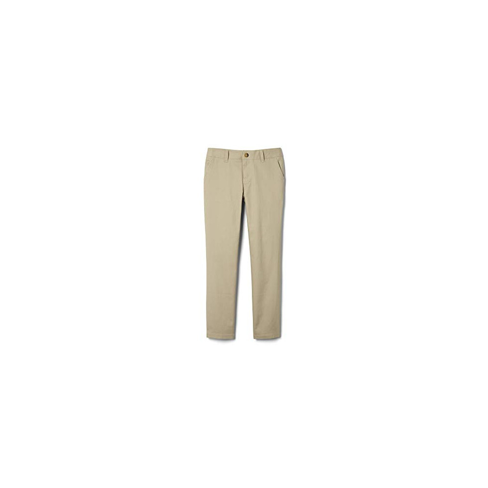 French Toast girls Adjustable Waist Stretch Twill Straight Leg (Standa