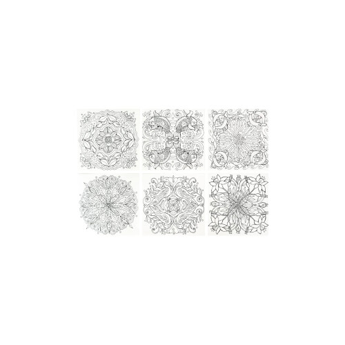 Yasutomo Fold'Ems Color-2 Origami Paper 5 7/8 x 5 7/8 polegadas 24 folhas de 6 desenhos (4515) 2
