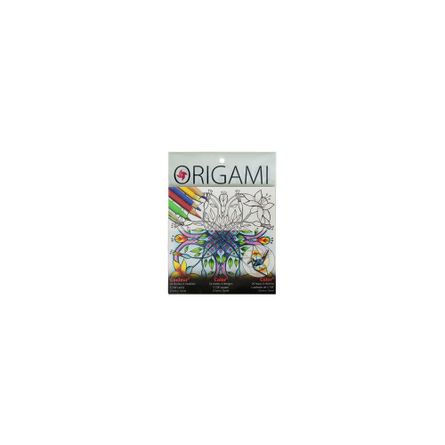 Yasutomo Fold'Ems Color-2 Origami Paper 5 7/8 x 5 7/8 polegadas 24 folhas de 6 desenhos (4515) 1