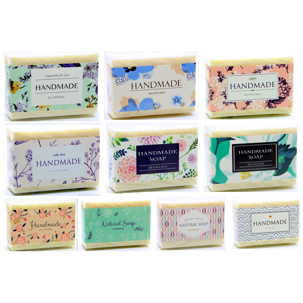 Zzybia Verschiedene Wickelpapierb Nder F R Selbstgemachte Seifenst Cke, Horizontaler Stil, 100 St Ck-image