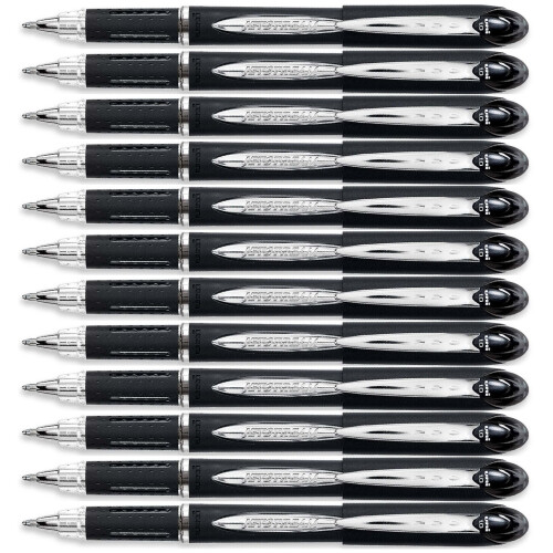 Uni-Ball Jetstream Stick Μηχανικό Στυλό, Bold 1mm, Μαύρη Μελάνη, Μαύρη Λαβή, 1 Δωδεκάδα