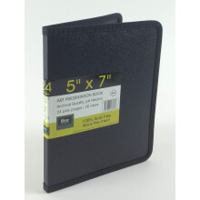 Filexec Products Art Apresentation Book 5 """" X7 """" 24PAGE/48 VIELHAS PACO DE 2 (50489-93530) Black