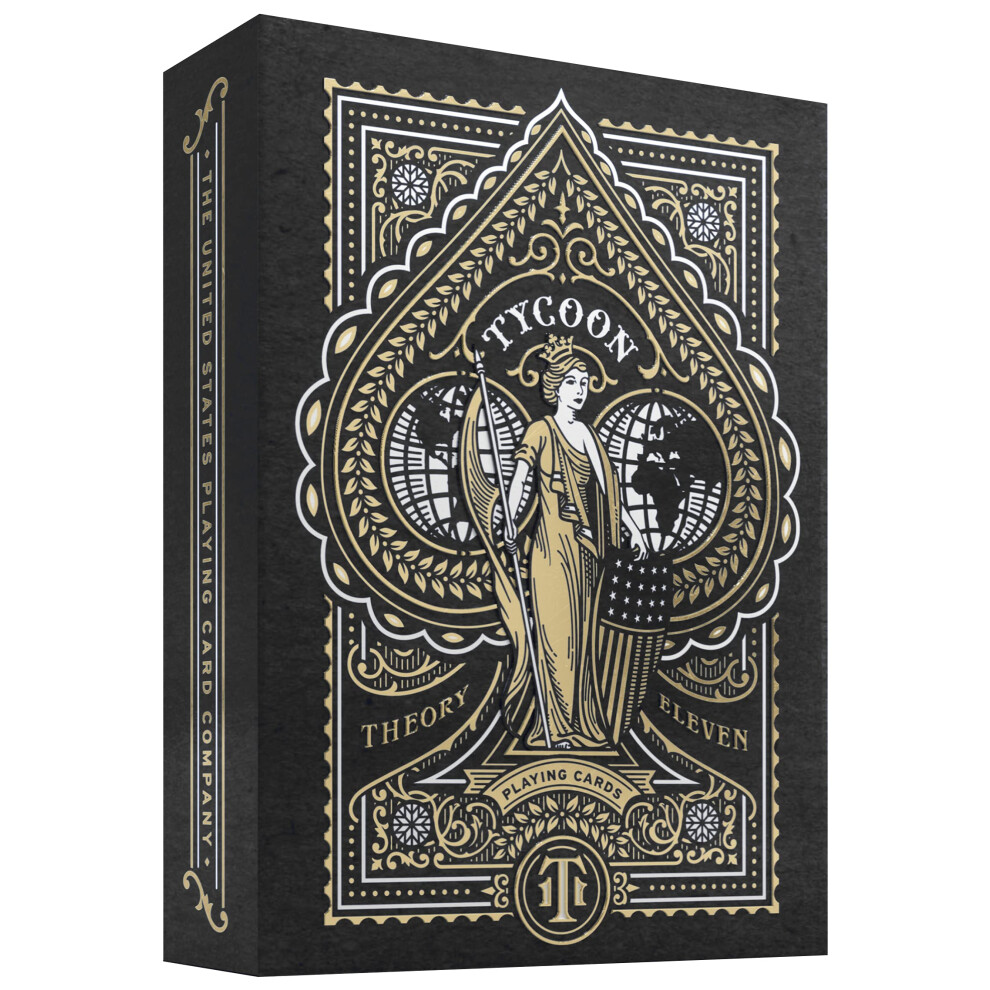 Theorie11 Black Tycoon Playing Cards (Black)