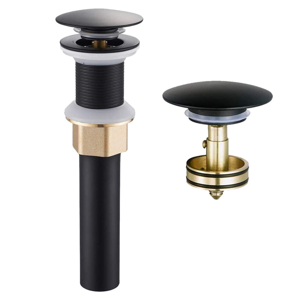 Wovier Oil Rubbed Bronze Bathroom Sink Drain Without Overflow Vessel S 604753486120