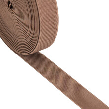 Strapcrafts 1-tums med 5-yard khaki frgad dubbelsidig twill non-roll wowen elastic 93030