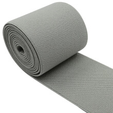 Strapcrafts 3-tums bred med 2-yard frgade vvda elastiska band Gray 14050