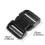 Fivelas Planas Duplas Ajustáveis DYZD 50mm (2PCS, Preto) 2