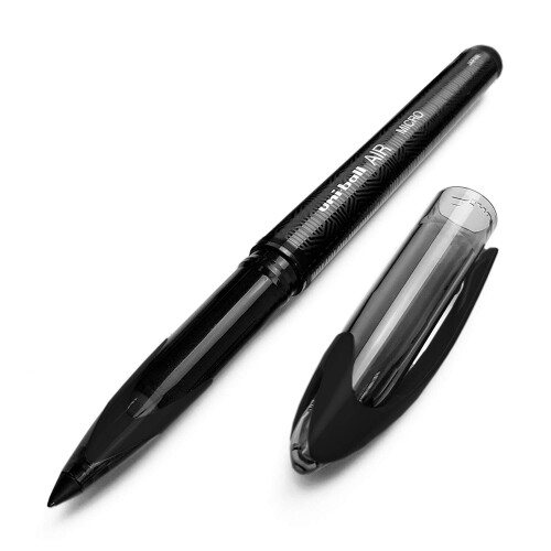 Uni-Ball Uni-Ball AIR Micro - 0.5mm Rollerball - 3τεμ - Μαύρο, Μπλε, Κόκκινο - UBA-188-M 1