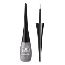 Ruby Kisses Bling Glitter Eyeliner Glitz N' Silver