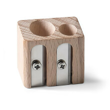 Koala Tools | Dubbele puntenslijper (klein en groot gat) - voor gewone of jumbo grafiet- en kleurpotloden - Mini handmatige handscherpe puntenslijper