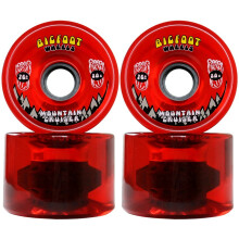 Bigfoot Longboard Wheels 76mm 80A SHR Mountain Cruisers ttetszo piros