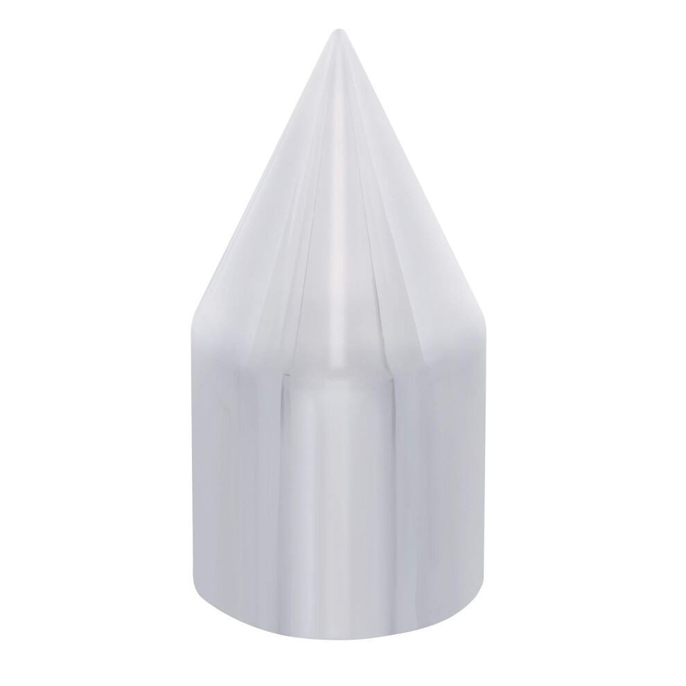 United Pacific Chrome Plastic Spike Nut Cover - Push-On (10 Pack) Var 710270107698