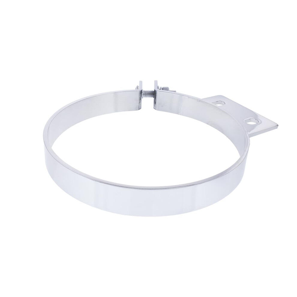 United Pacific 10332 Chrome Plated Exhaust Clamp For Peterbilt, Triple Chrome Plated, Strong & Durable, Steel Construction - One Unit - 7 Inch 710270103324