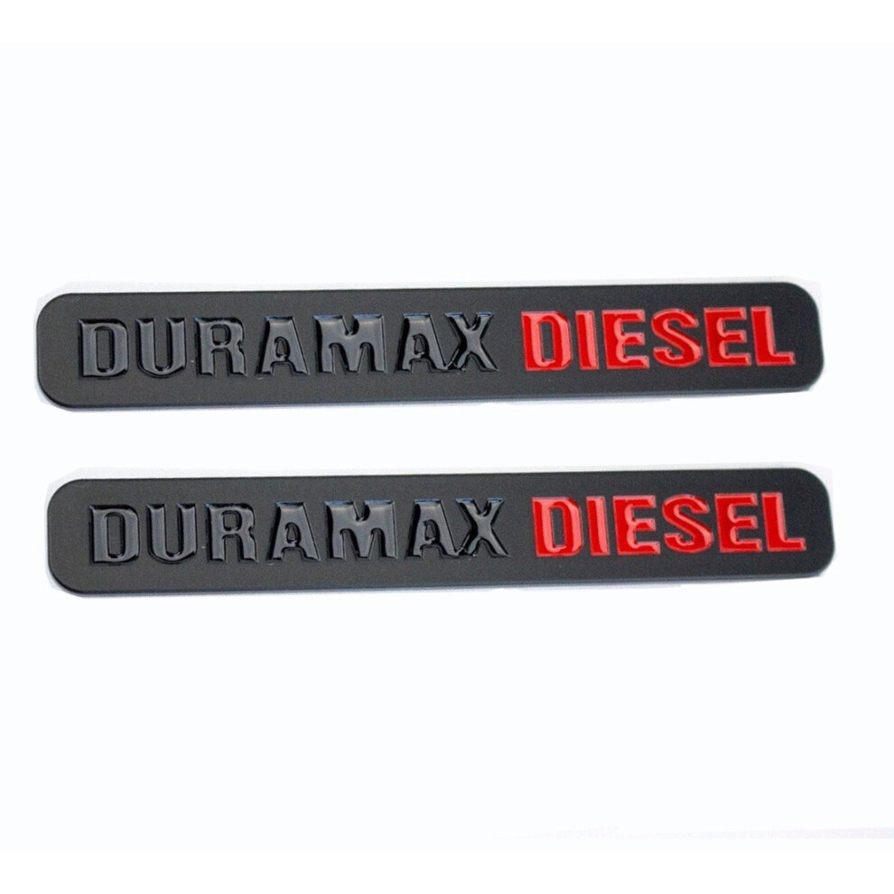 Yoaoo 2X Oem Duramax Diesel Allison Truck Emblem Badges Silverad Black 602130895824