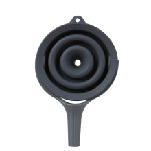 Funil de Silicone Dobrável Dexas POP, 11,5 cm de diâmetro, Cinza