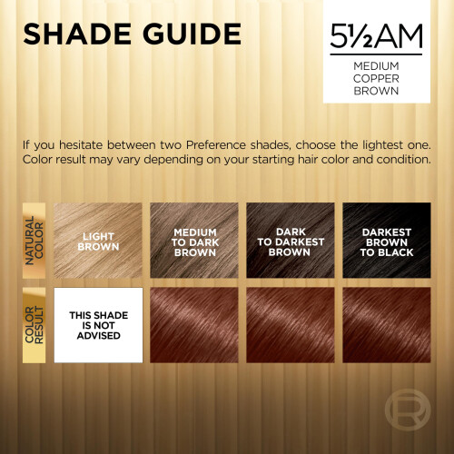 L’Oréal Paris L'Oreal Superior Preference, 5-1/2 AM Μέτριο Χάλκινο Καφέ 1 τεμάχιο (Συσκευασία 2) 2