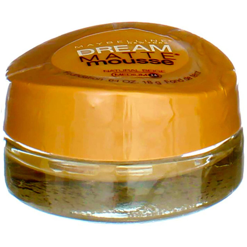 Maybelline Dream Matte Mousse Foundation  Natural Beige [2.5]  0.64 oz (Pack of 4)