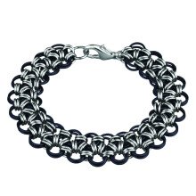 Sada n   ramkov Weave Got Maille s japonskou retiazkou Maille - cierna cipka,    nyx/striebro