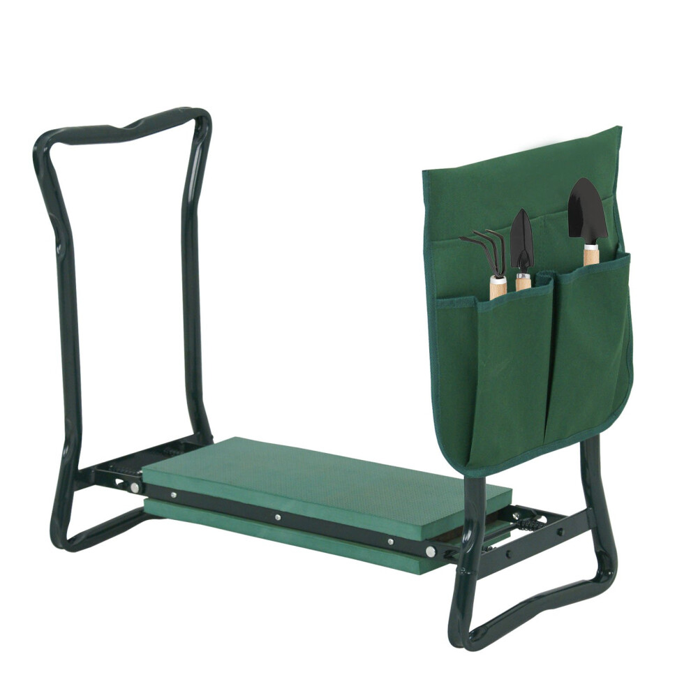 Banc de jardin pliable ShoppingOnBed avec repose-genoux
