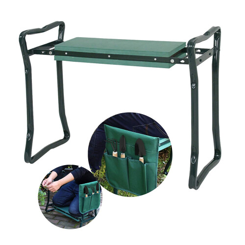 ShoppingOnBed Folding Garden Bench Seat Stool Kneeler 2