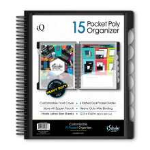 "IQ iScholar 15 kapsový organizér, 12.2 x 11", rozdělovací tabulky, barva se liší (39906)"